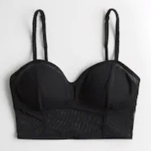 Bralette black mesh. NWT - Picture 1 of 3